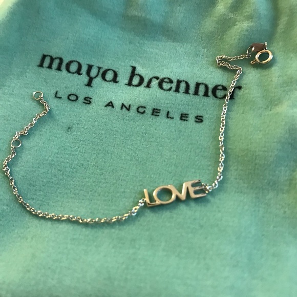 Maya Brenner Love Bracelet, Silver - Picture 2 of 3
